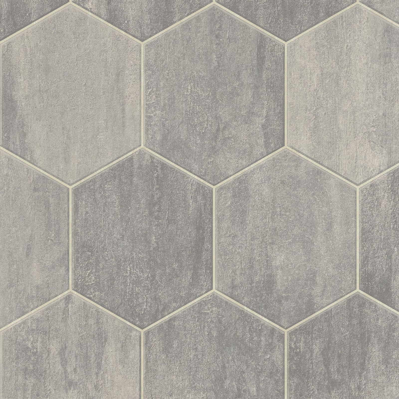 CushionStep | B3390Stone Hex Vinyl Sheet - Meadow Mist