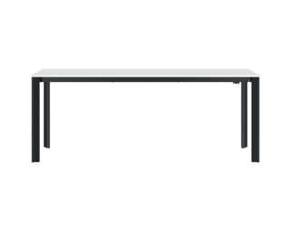 Extenso large table with charcoal legs