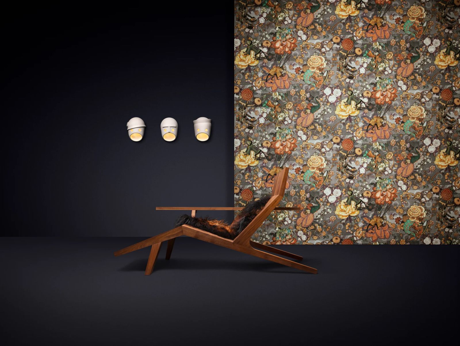 Rendezvous Tokyo Blue Wallcovering 