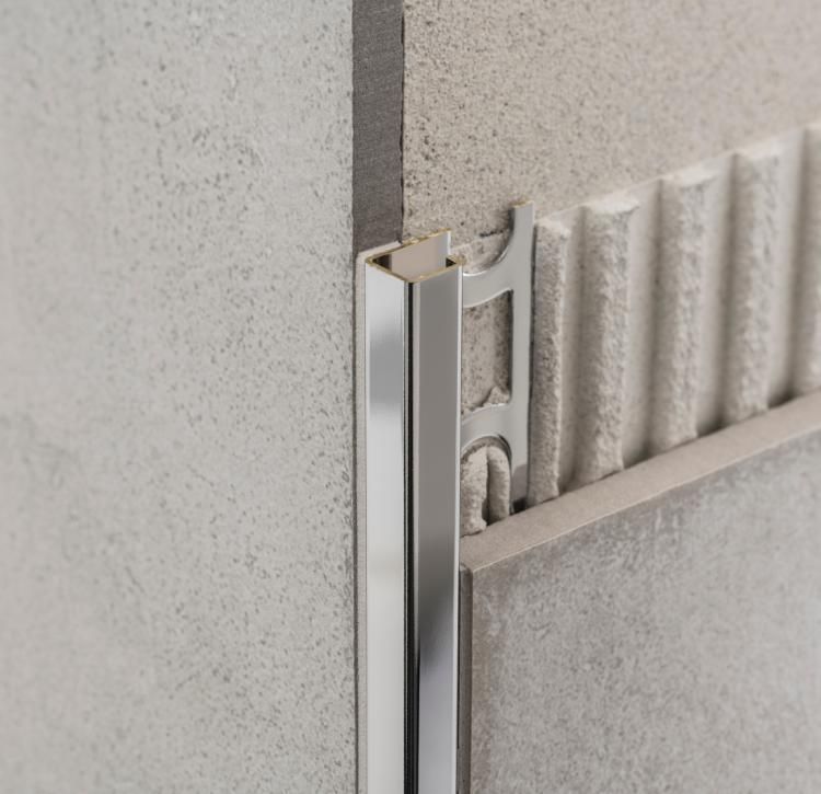 Cerfix Proangle Q - Chromium-plated Brass Profiles
