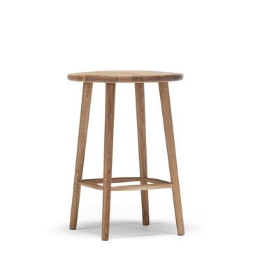 Miss Button Bar stool H62 | Oak