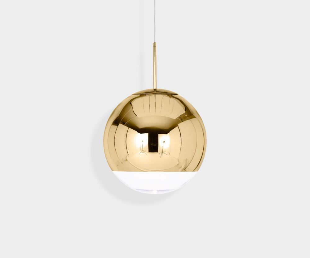 Mirror Ball Pendant Gold 40cm