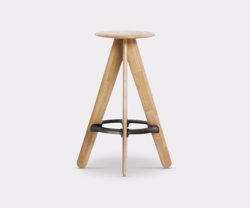 Slab Bar Stool Natural