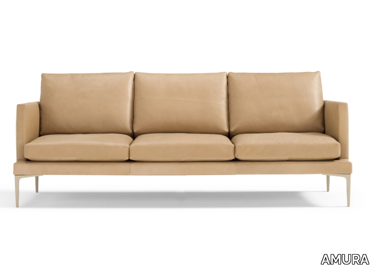 SEGNO - 3 seater leather sofa _ AMURA