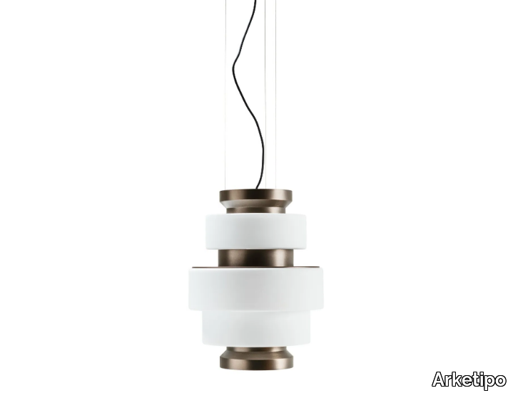 KÉPI - Titanium pendant lamp _ Arketipo