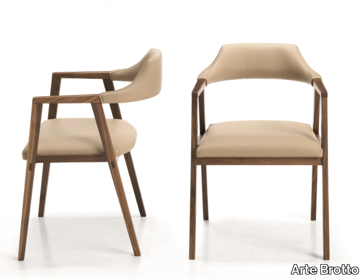 LEONARDO L31 - Upholstered chair _ Arte Brotto