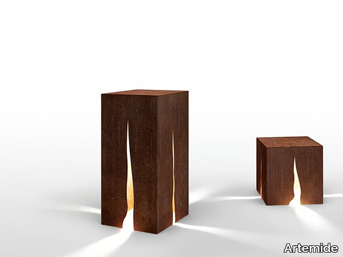 GRANITO - Corten™ bollard light _ Artemide
