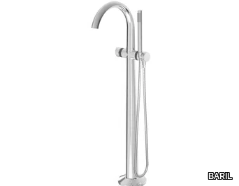 FLORA B47 - 1 hole floor standing bathtub mixer with hand shower _ BARIL