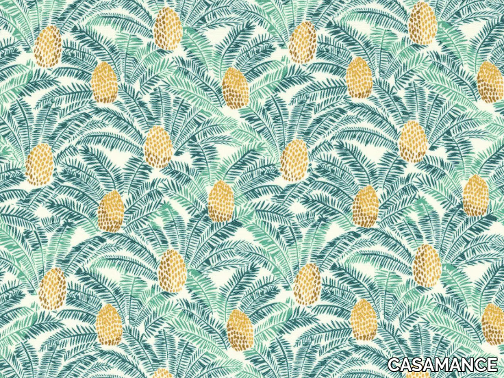PIGNA - Printed polyester fabric with floral pattern _ CASAMANCE