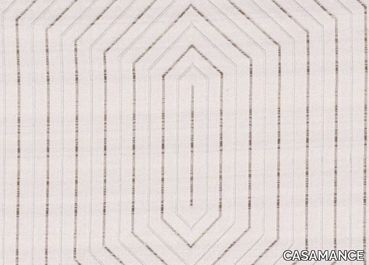 PYRAMIDE - Satin fabric with graphic pattern _ CASAMANCE