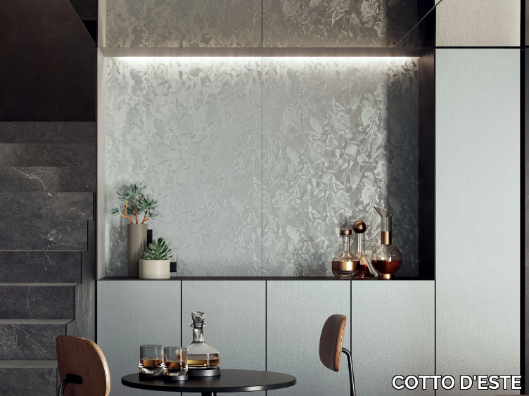 WONDERWALL - SILVER SLAB - Indoor porcelain stoneware wall tiles _ COTTO D'ESTE
