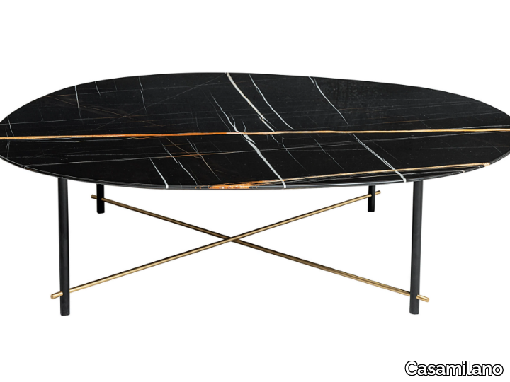 SHANGHAI - Round low marble coffee table _ Casamilano