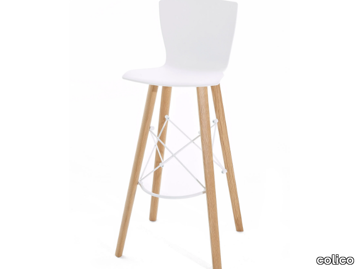 RAP WOOD.SS - High wooden stool _ colico