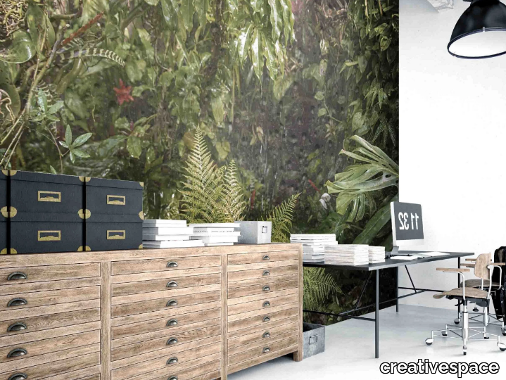 RAIN - Washable Tropical wallpaper _ creativespace