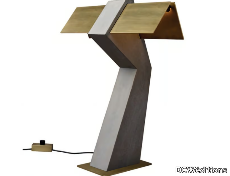 TAU - LED steel and concrete table lamp _ DCWéditions