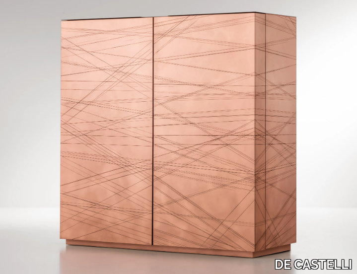 GRAFFIO - Metal highboard _ DE CASTELLI