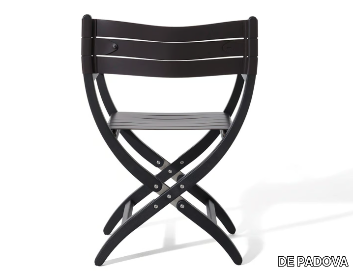 ALMAYER - Folding chair in ash and leather _ DE PADOVA