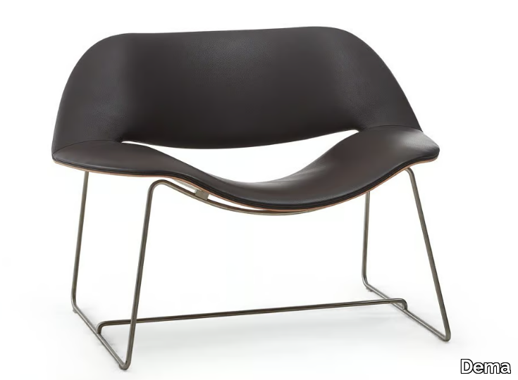 LIPS - Sled base easy chair _ Dema
