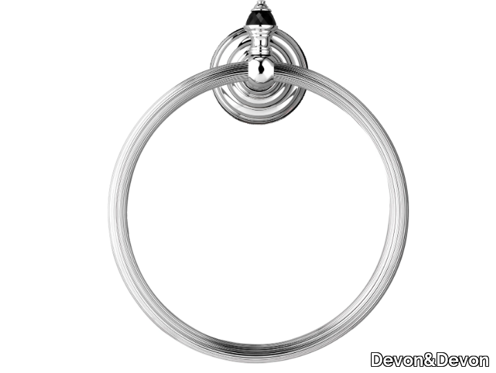BLACK DIAMOND - Brass towel ring _ Devon&Devon