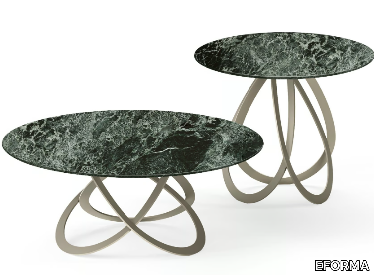 FEBE LOW - Round marble coffee table _ EFORMA