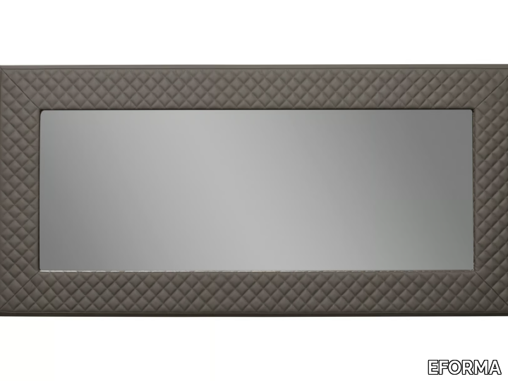 PRISMA - Rectangular leather mirror _ EFORMA