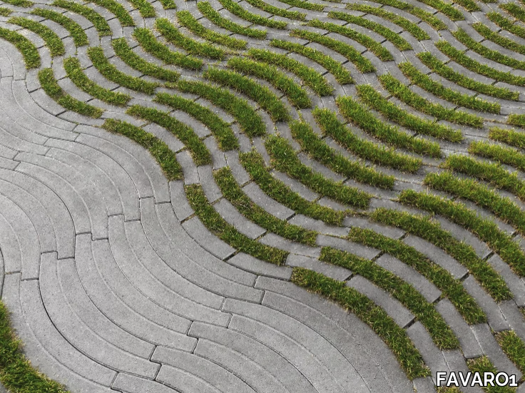ONDE - Cement outdoor floor tiles _ FAVARO1