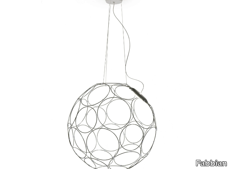 GIRO - LED steel pendant lamp _ Fabbian