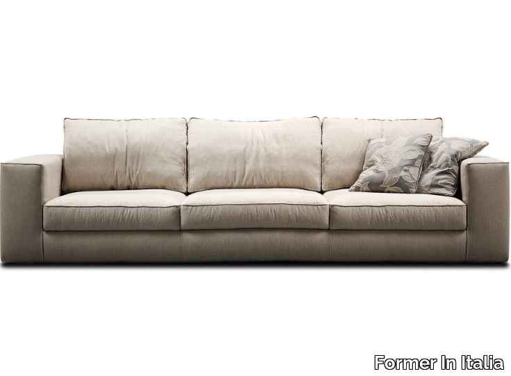 ERMES - 3 seater leather sofa _ Former In Italia