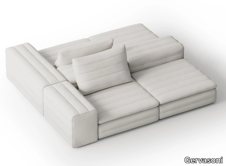 SAMET LOW D - Double-sided 4 seater fabric sofa _ Gervasoni