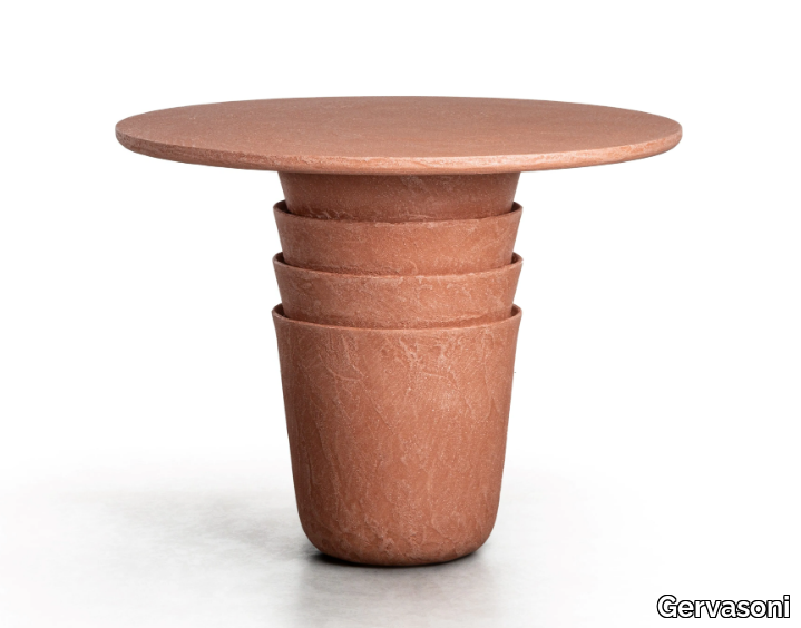 KASANE 35/36 - Round clay garden table _ Gervasoni
