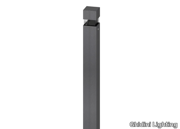QUADRO DARK - LED powder coated aluminium bollard light _ Ghidini Lighting