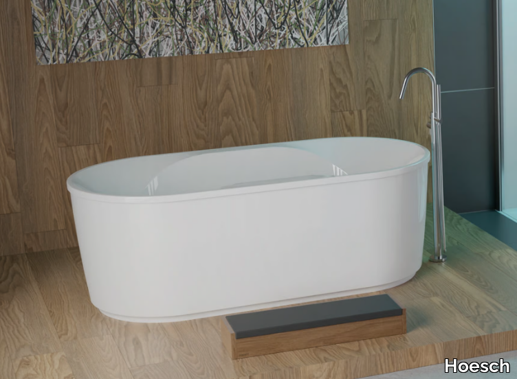 SPECTRA - Freestanding oval acrylic bathtub _ Hoesch