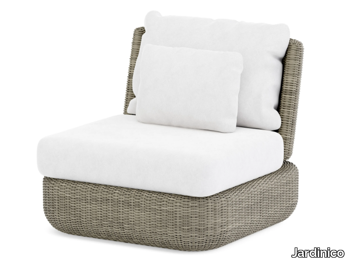 TUGU - Upholstered acrylic garden armchair _ Jardinico