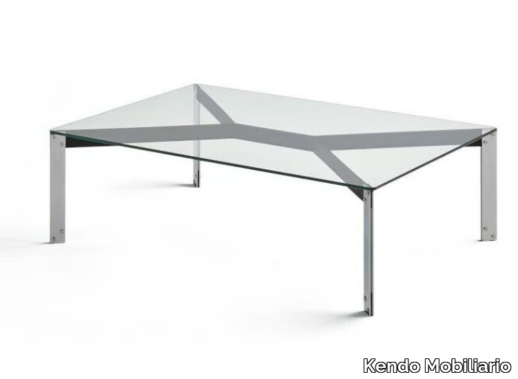 MARÍA - Rectangular glass coffee table _ Kendo Mobiliario