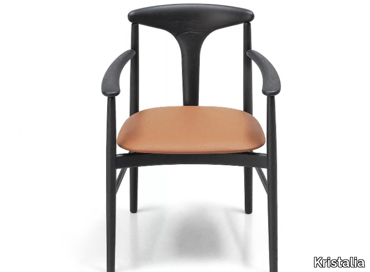 TONBO - Wooden chair with armrests _ Kristalia