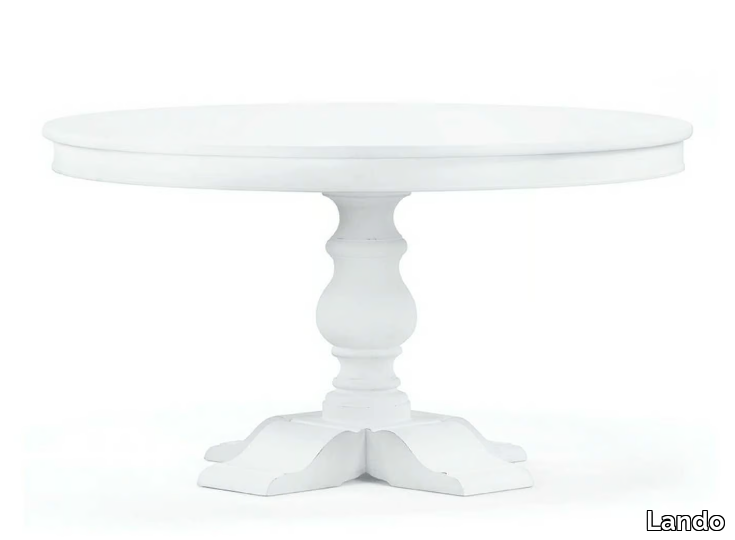 BERNINI - Round solid wood dining table _ Lando