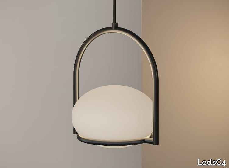 COCO SINGLE - Polycarbonate pendant lamp _ LedsC4