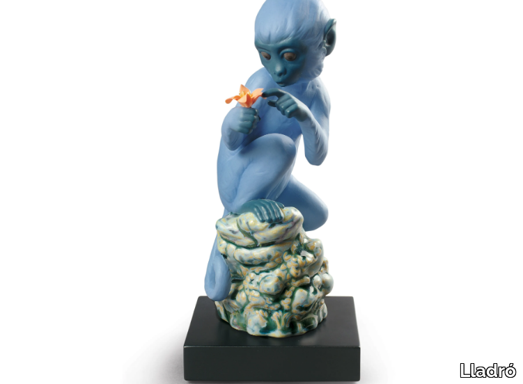 THE MONKEY - Porcelain decorative object _ Lladró