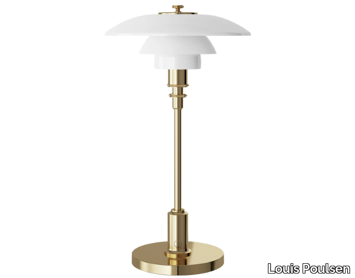 PH 2/1 PORTABLE - Rechargeable LED opal glass table lamp _ Louis Poulsen