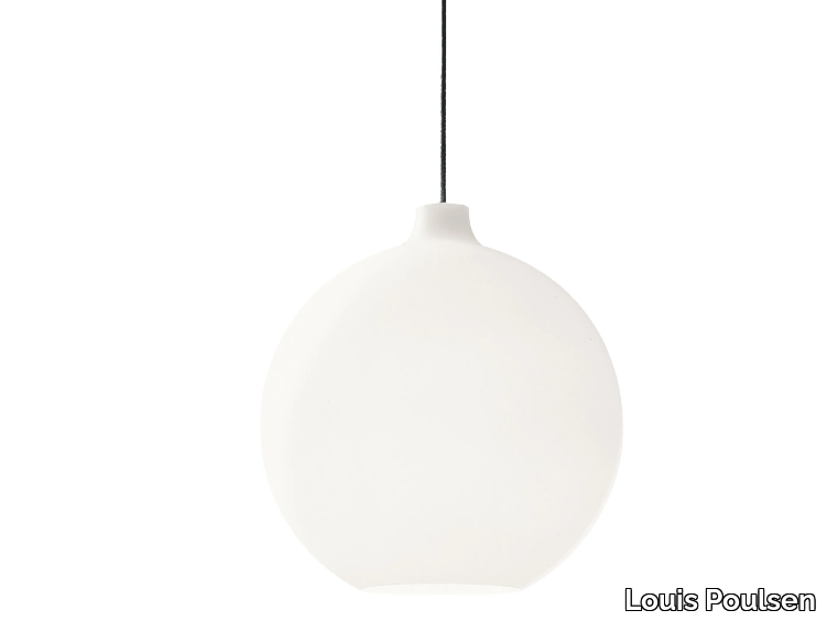 WOHLERT - Opal glass pendant lamp _ Louis Poulsen