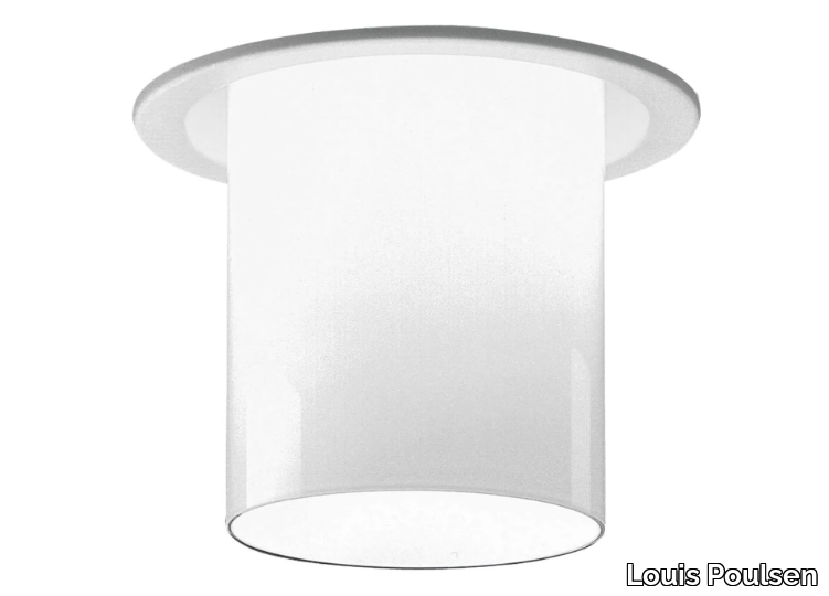 BALLERUP - LED round ceiling glass and steel spotlight _ Louis Poulsen