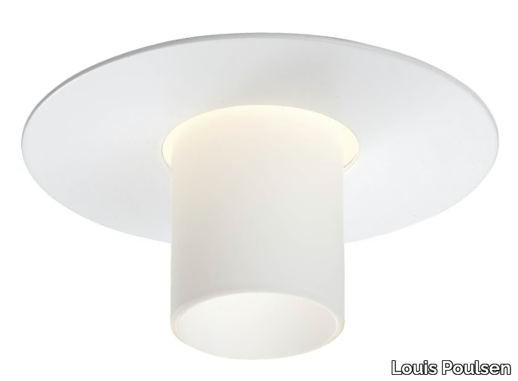 BALLERUP MINI - LED round ceiling glass and steel spotlight _ Louis Poulsen