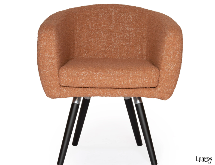 SEA SHELL - Fabric easy chair with armrests _ Luxy