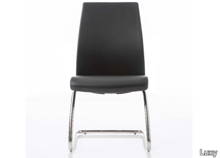 SMARTOFFICE - Sled base leather office chair _ Luxy
