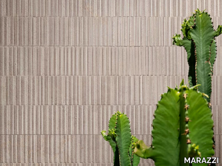NATURALIA - Indoor white-paste 3D Wall Cladding with stone effect _ MARAZZI