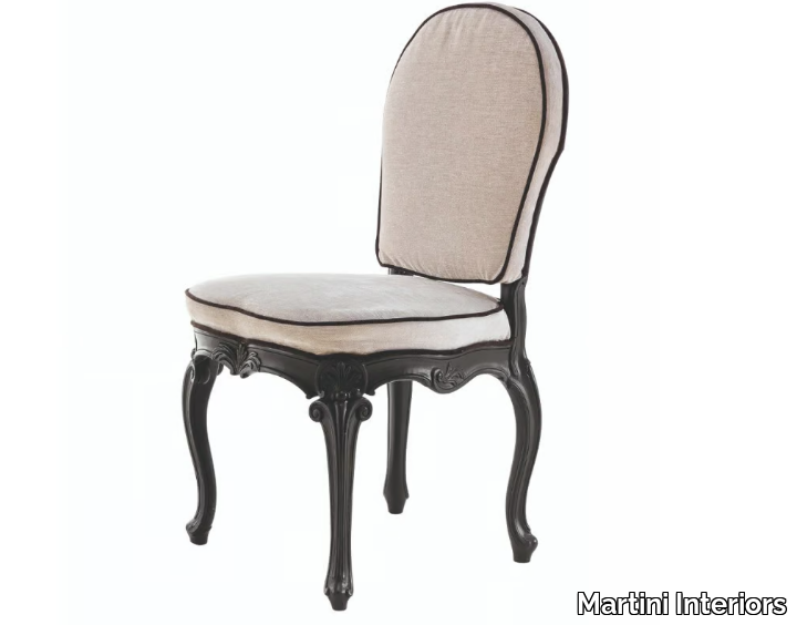 BRANDON - Solid wood chair with integrated cushion _ Martini Interiors