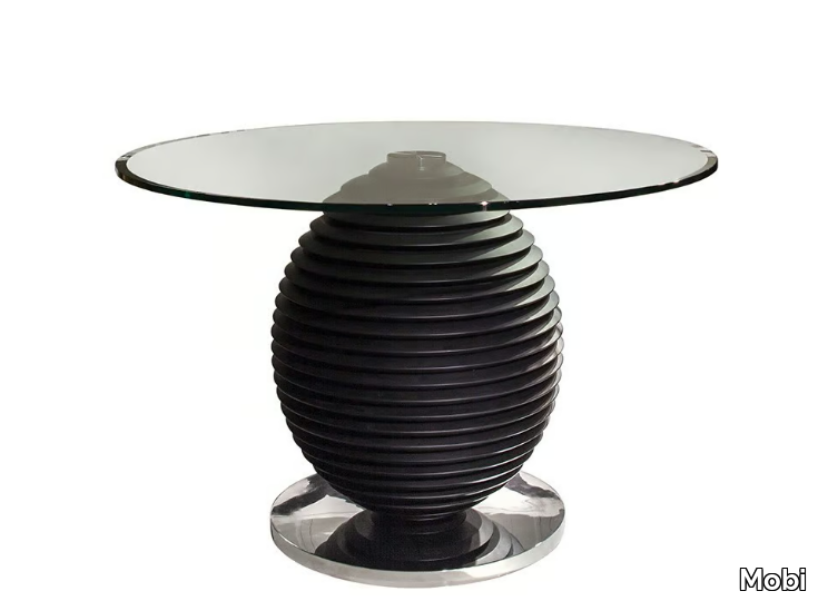 COCO - Round glass dining table _ Mobi
