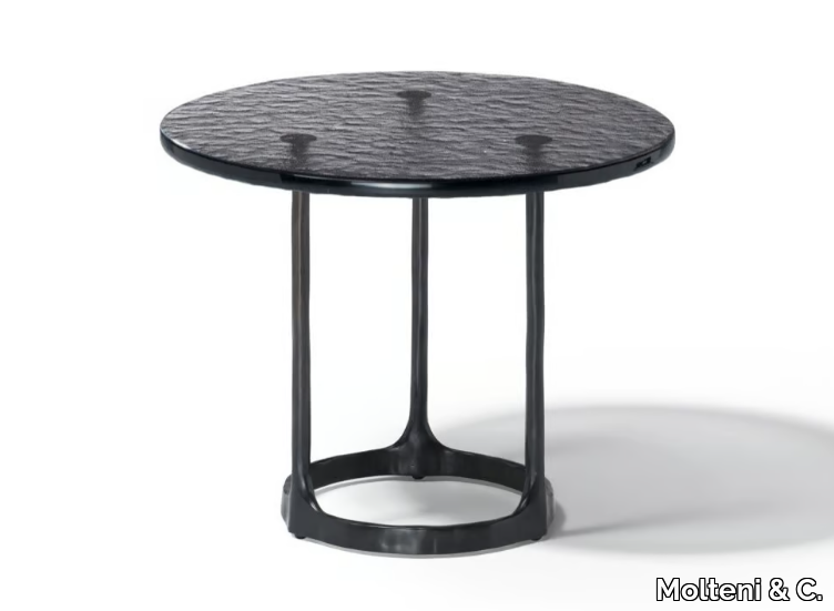 ASTER - Round glass coffee table _ Molteni & C.