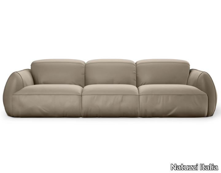 MINDFUL - 4 seater leather sofa _ Natuzzi Italia
