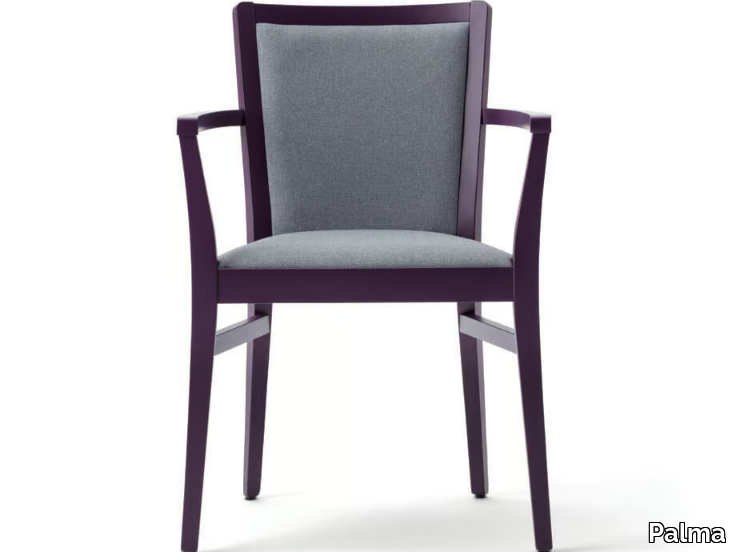 MOMA SOFT 472HP.I1 - Upholstered beech chair with armrests _ Palma